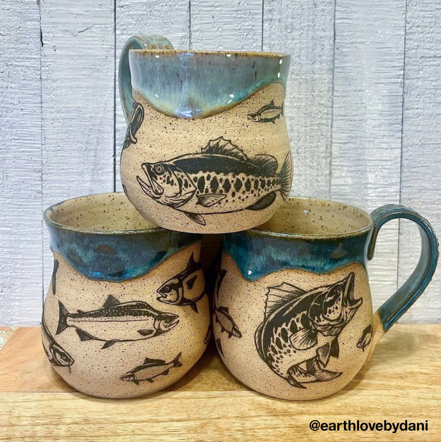 Lake Fish Underglaze Transfer