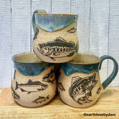 Lake Fish Underglaze Transfer