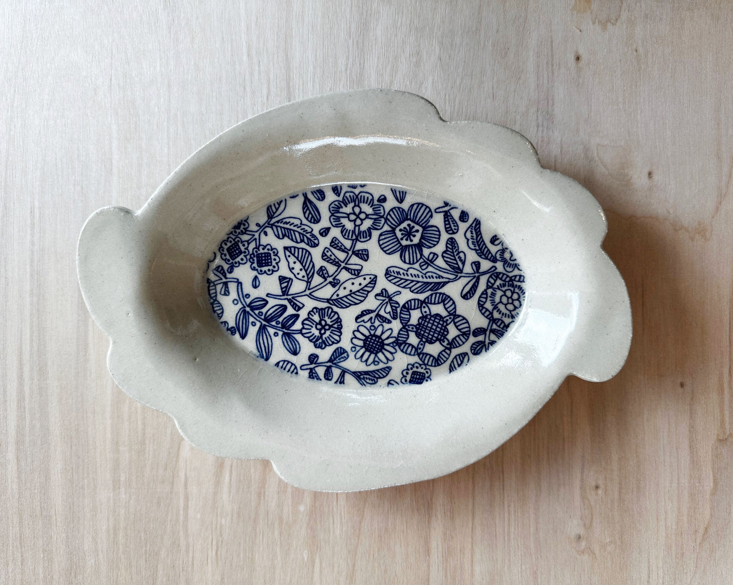 Oval Floral Dish | Trisha Boatright