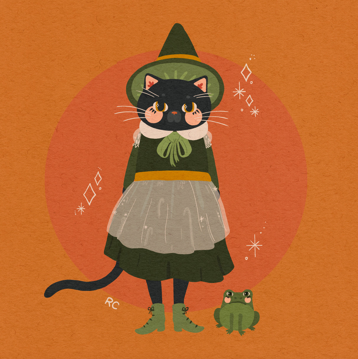 Witch Cat Print | Rachele Cromer