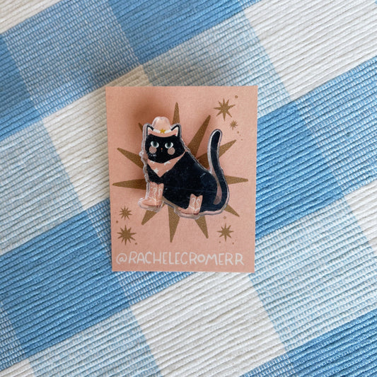 Cowboy Cat Pin | Acrylic Pin