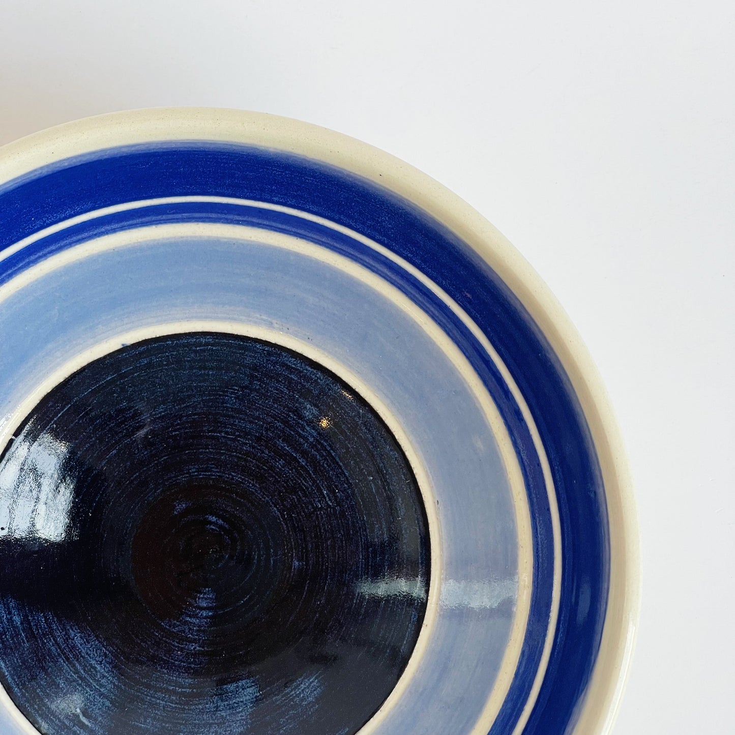 Tri Color Blue Bowl | Jim Pratt- Tulsa Clay