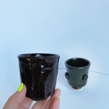 Black Yunomi | Panther Pots by Ayden Krzmarzick