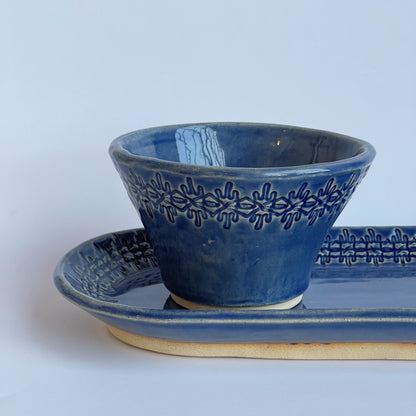 Blue Dip Tray and Bowl | Trisha Boatright