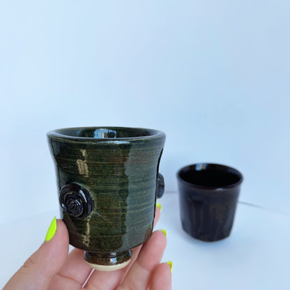 Swirl Knob Cup | Panther Pots by Ayden Krzmarzick