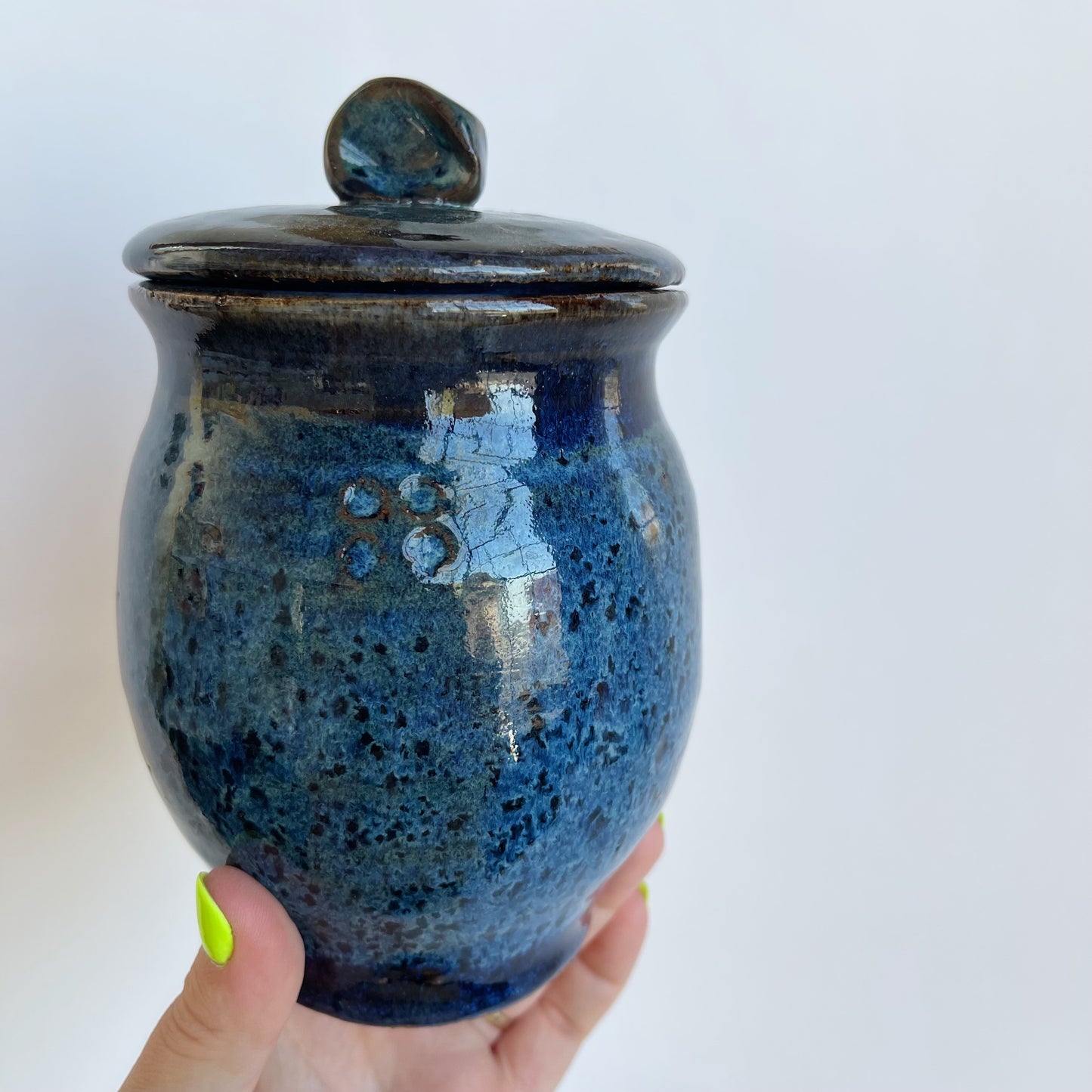 Floating Blue Jar | Panther Pots by Joseph Clayton
