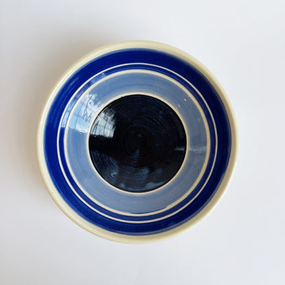 Tri Color Blue Bowl | Jim Pratt- Tulsa Clay