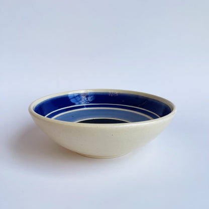 Tri Color Blue Bowl | Jim Pratt- Tulsa Clay