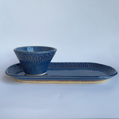 Blue Dip Tray and Bowl | Trisha Boatright