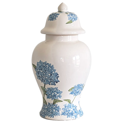 Lo Home x Chapple Chandler Ginger Jars with Hydrangea Accents