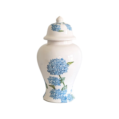 Lo Home x Chapple Chandler Ginger Jars with Hydrangea Accents