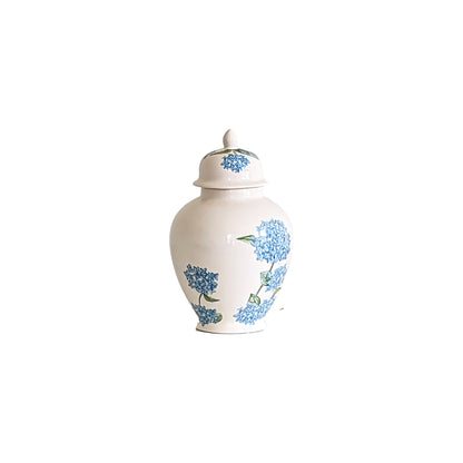 Lo Home x Chapple Chandler Ginger Jars with Hydrangea Accents