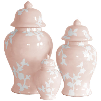 Chinoiserie Dreams Ginger Jars in Blush