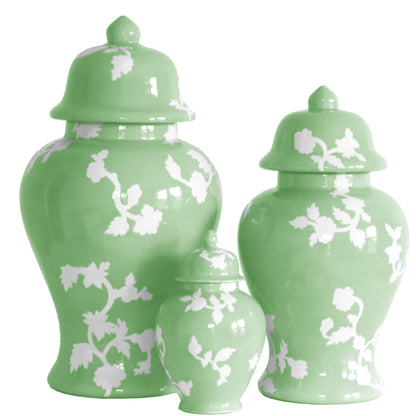 Chinoiserie Dreams Ginger Jars in Cabbage Patch Green | Wholesale