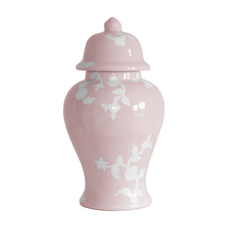 Chinoiserie Dreams Ginger Jars in Cherry Blossom Pink