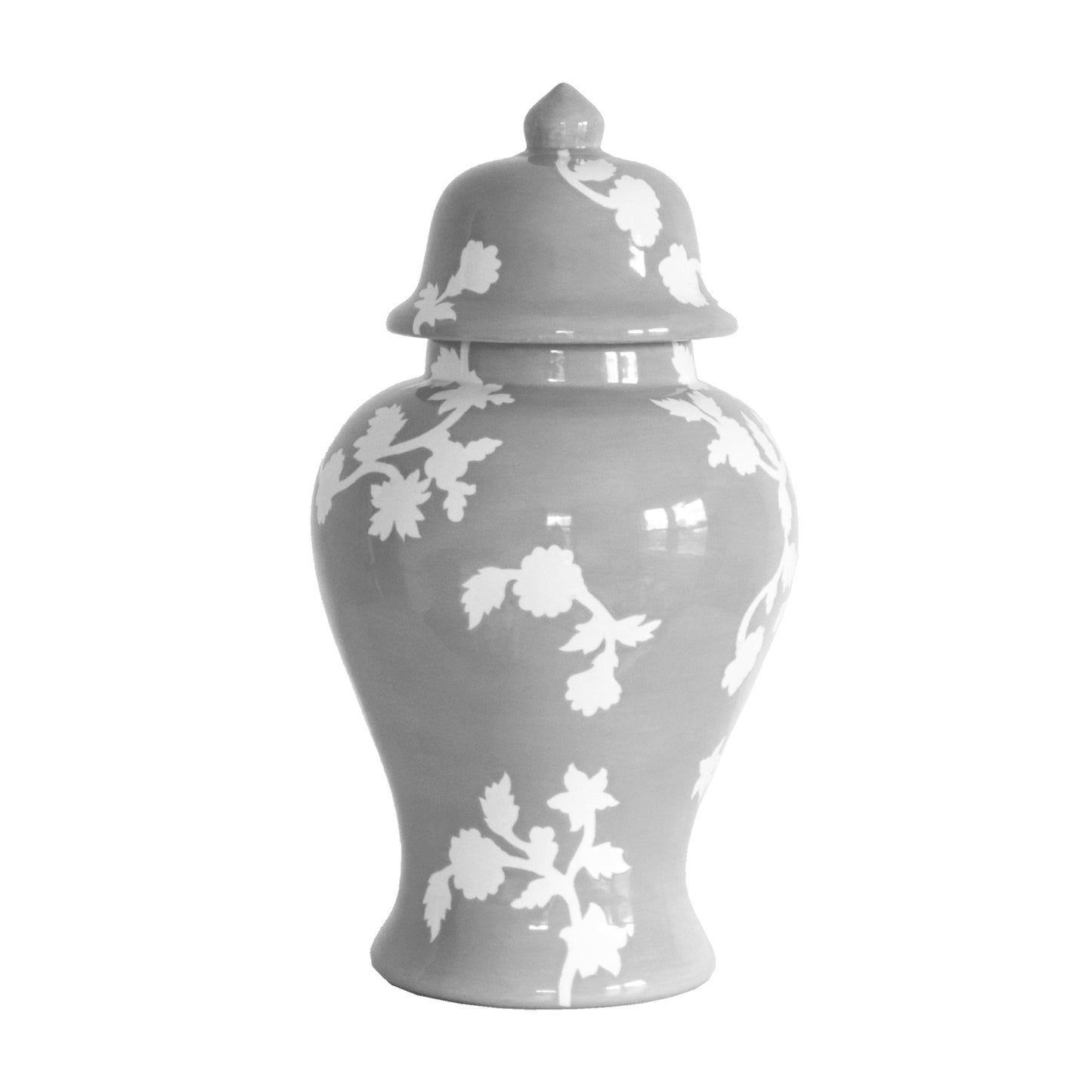 Chinoiserie Dreams Ginger Jars in Light Gray