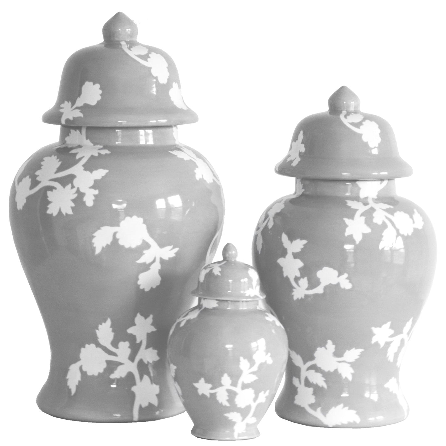 Chinoiserie Dreams Ginger Jars in Light Gray | Wholesale