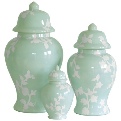 Chinoiserie Dreams Ginger Jars in Sea Glass | Wholesale