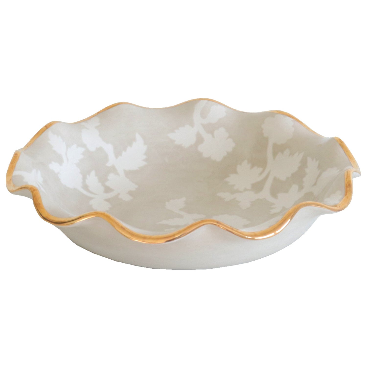 Chinoiserie Dreams Scalloped Bowls with 22K Gold Accent | Wholesale