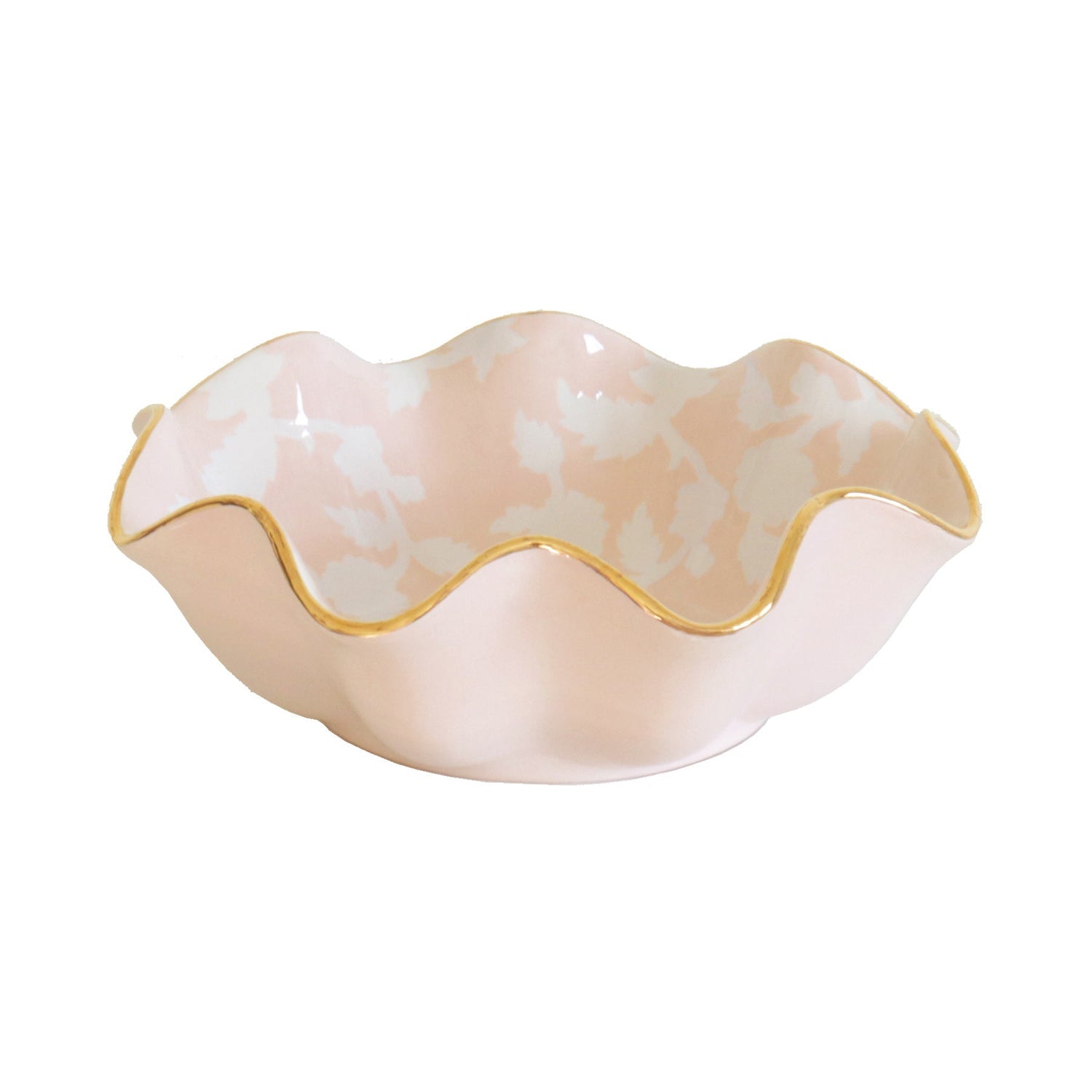Chinoiserie Dreams Scalloped Bowls with 22K Gold Accent | Wholesale