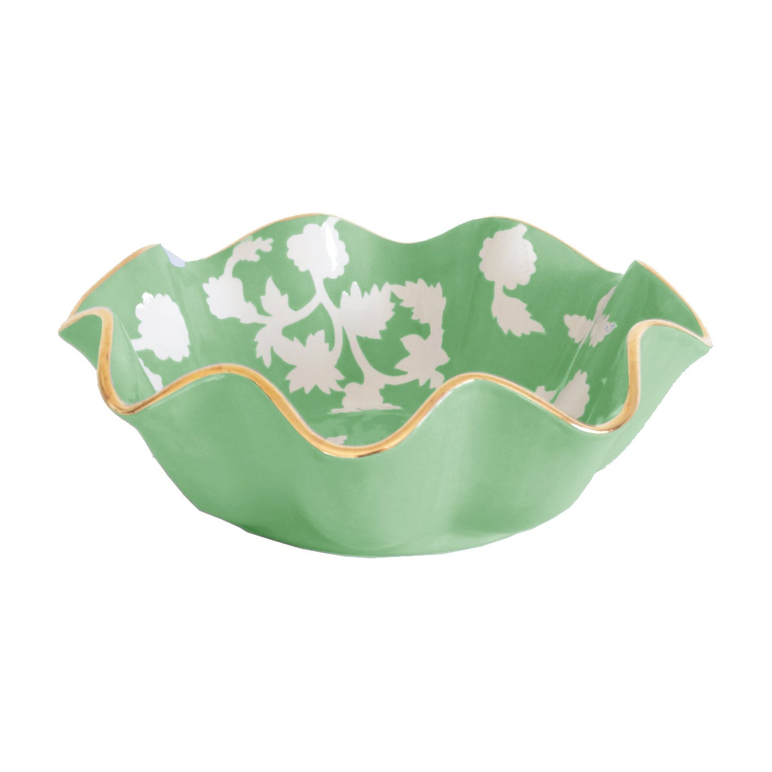 Chinoiserie Dreams Scalloped Bowls with 22K Gold Accent | Wholesale