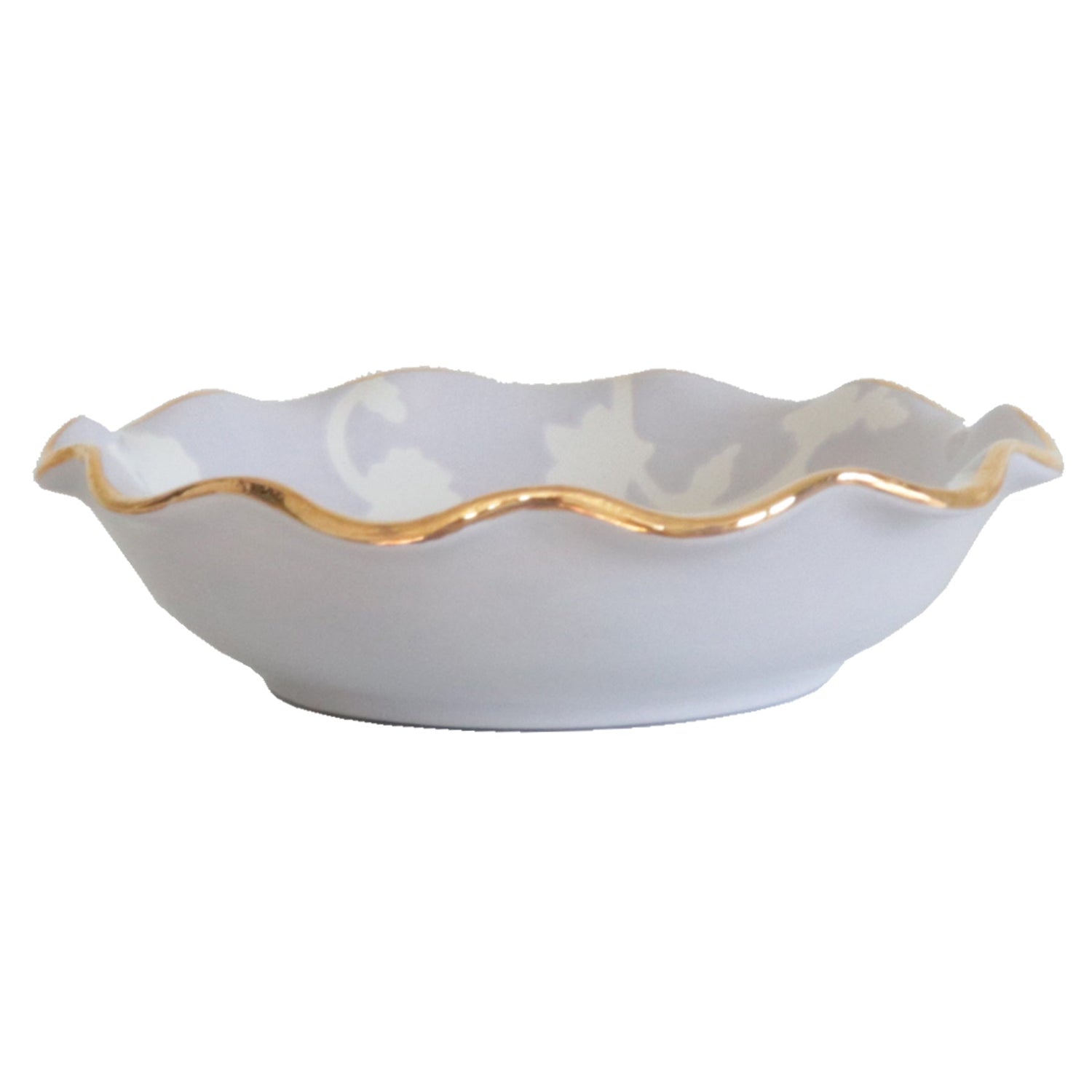 Chinoiserie Dreams Scalloped Bowls with 22K Gold Accent | Wholesale