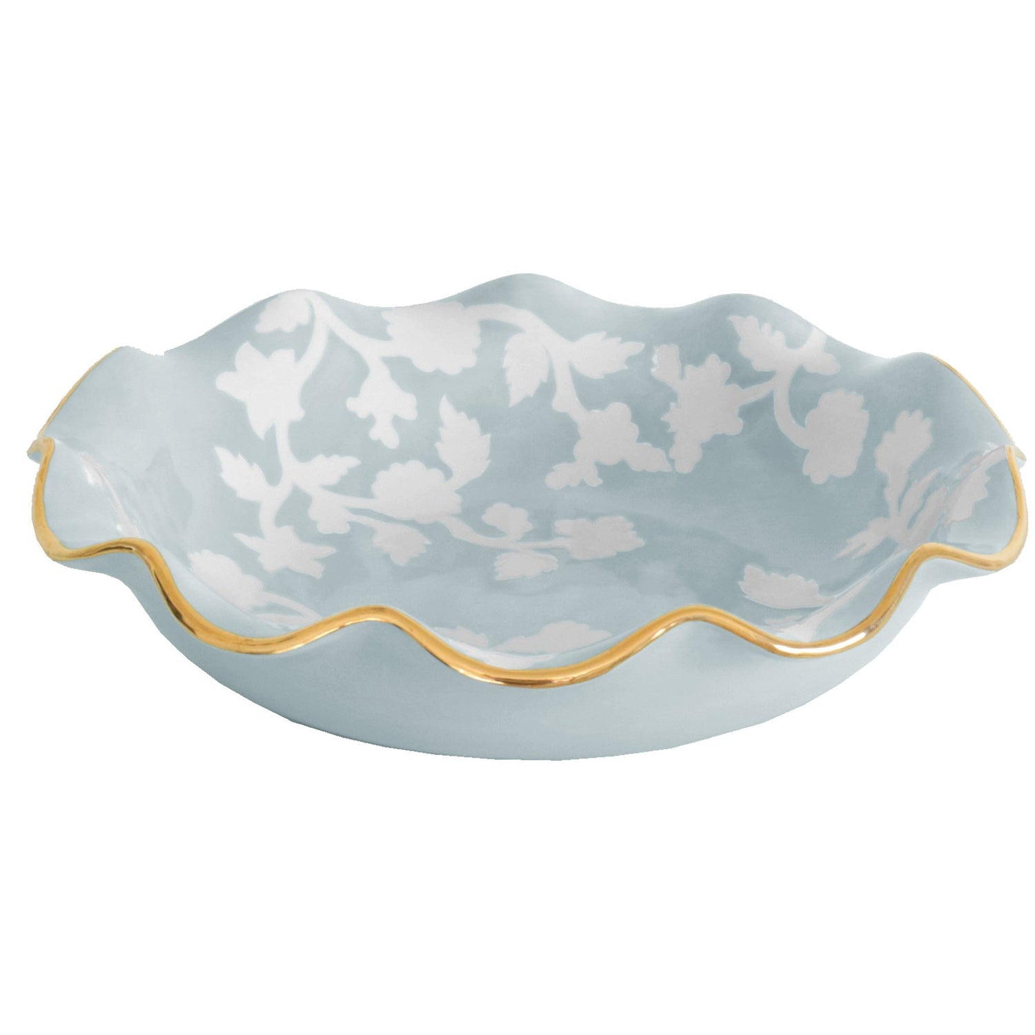 Chinoiserie Dreams Scalloped Bowls with 22K Gold Accent | Wholesale