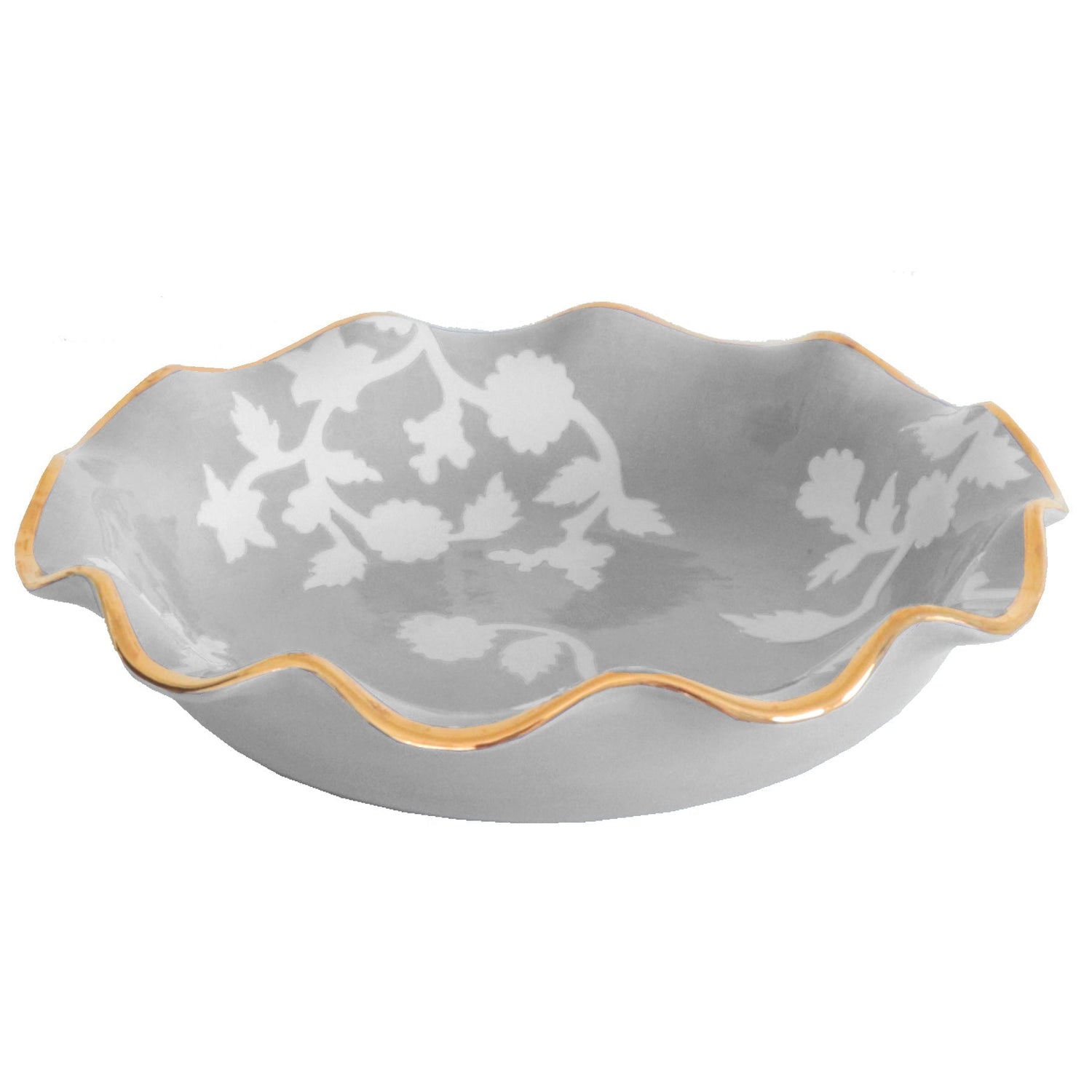 Chinoiserie Dreams Scalloped Bowls with 22K Gold Accent | Wholesale