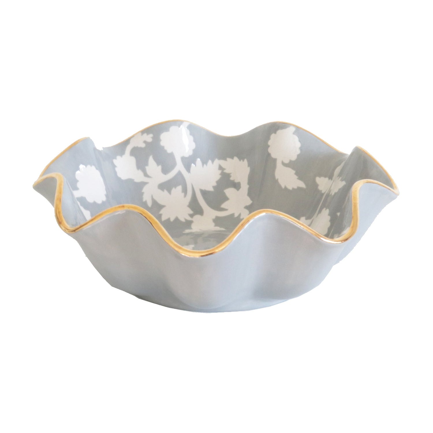 Chinoiserie Dreams Scalloped Bowls with 22K Gold Accent | Wholesale