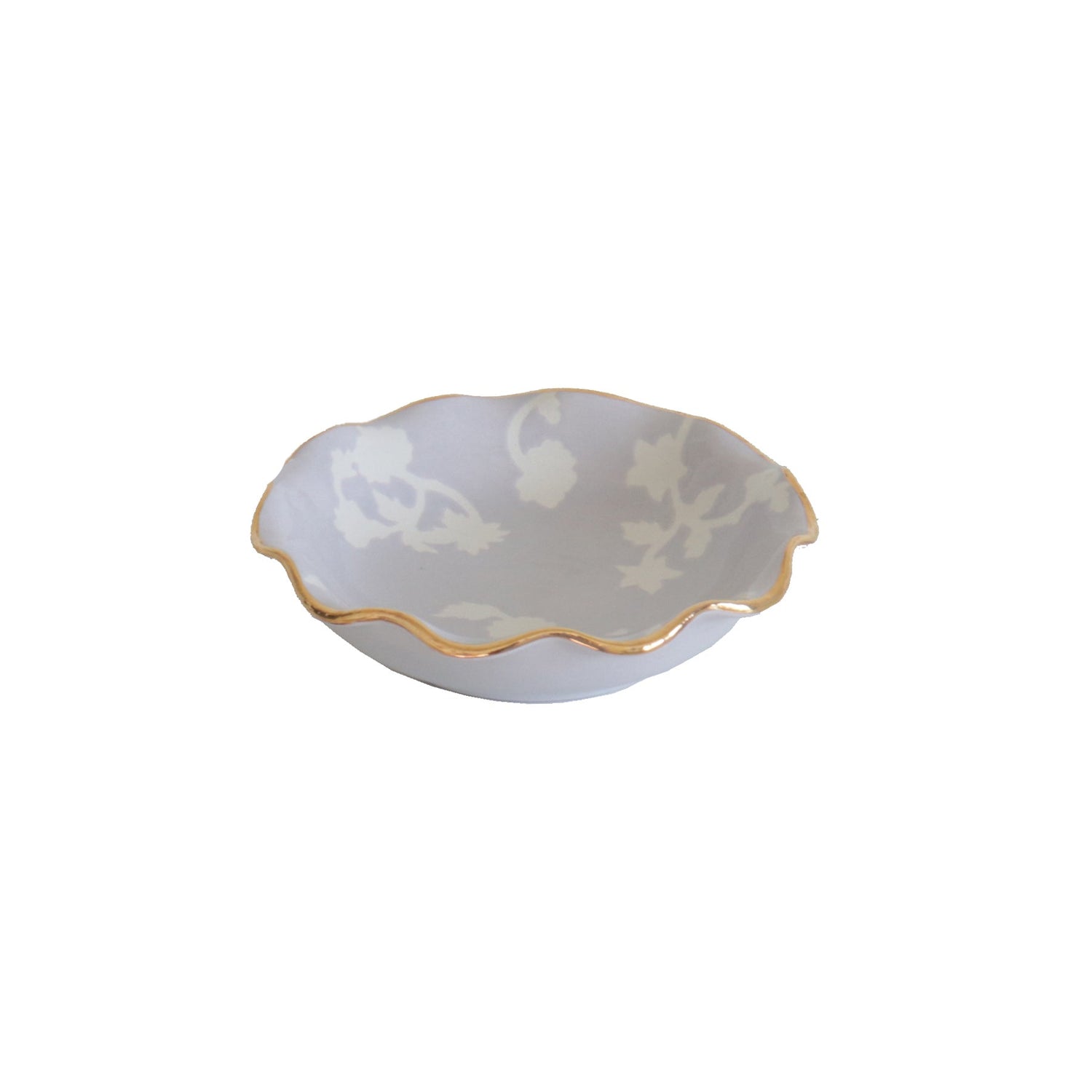 Chinoiserie Dreams Scalloped Bowls with 22K Gold Accent | Wholesale