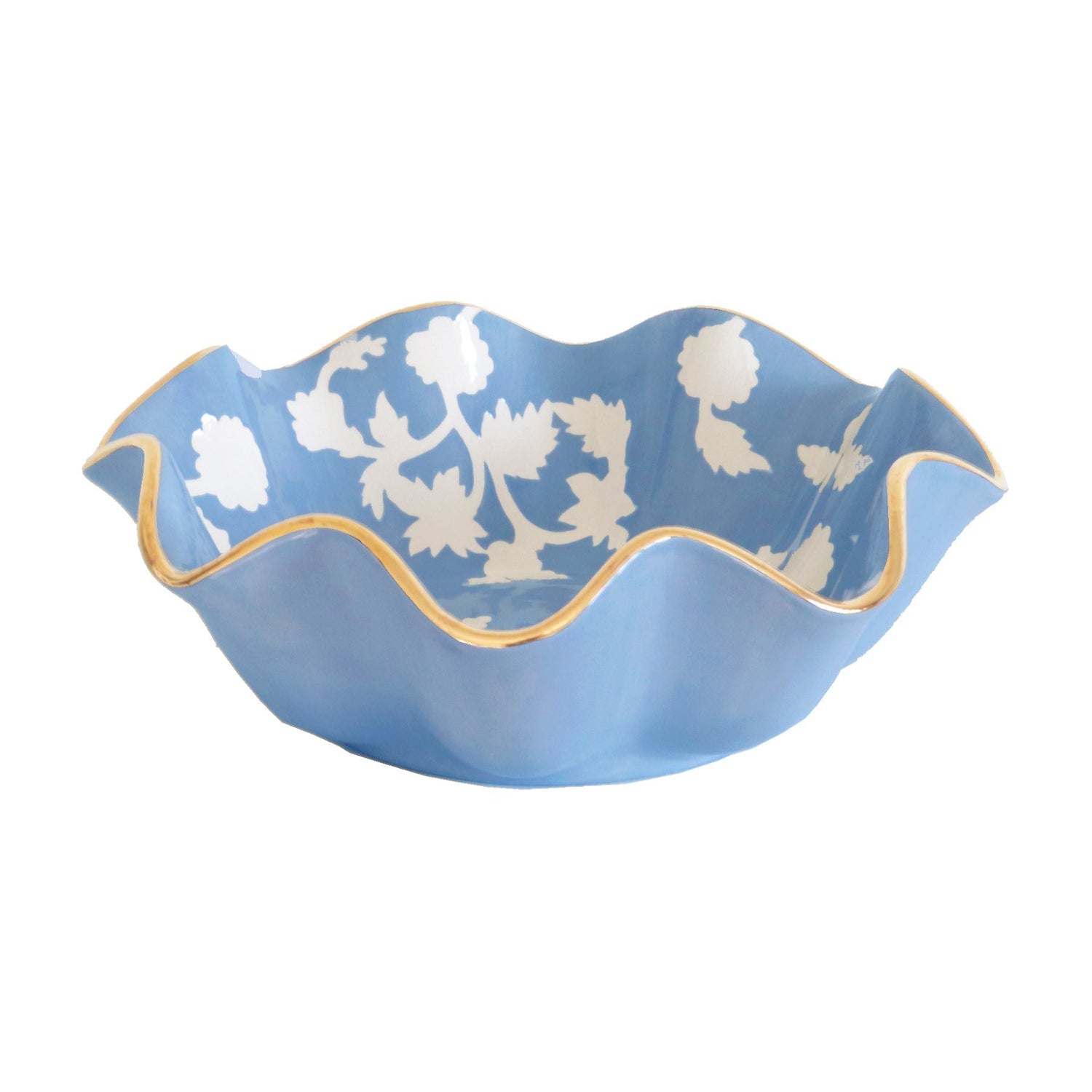 Chinoiserie Dreams Scalloped Bowls with 22K Gold Accent | Wholesale