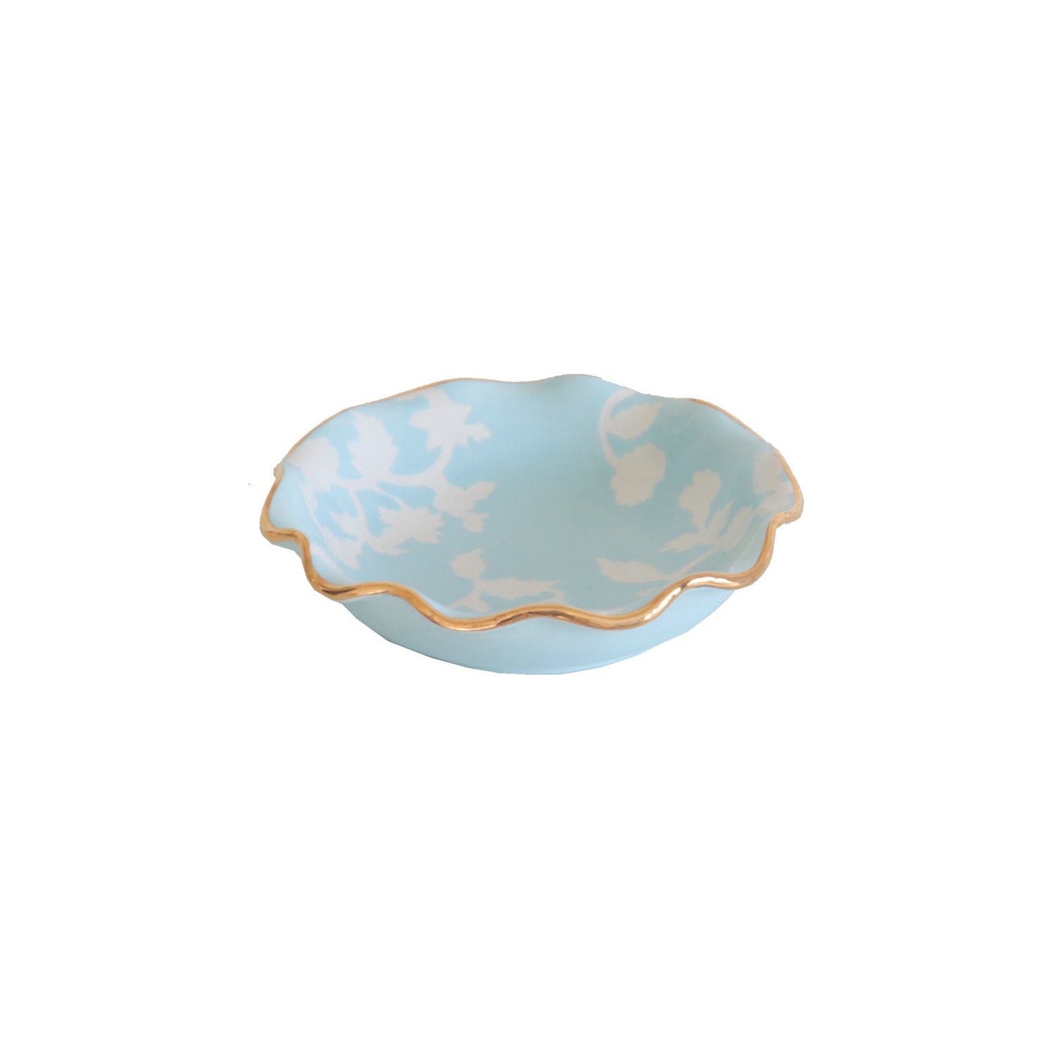 Chinoiserie Dreams Scalloped Bowls with 22K Gold Accent | Wholesale
