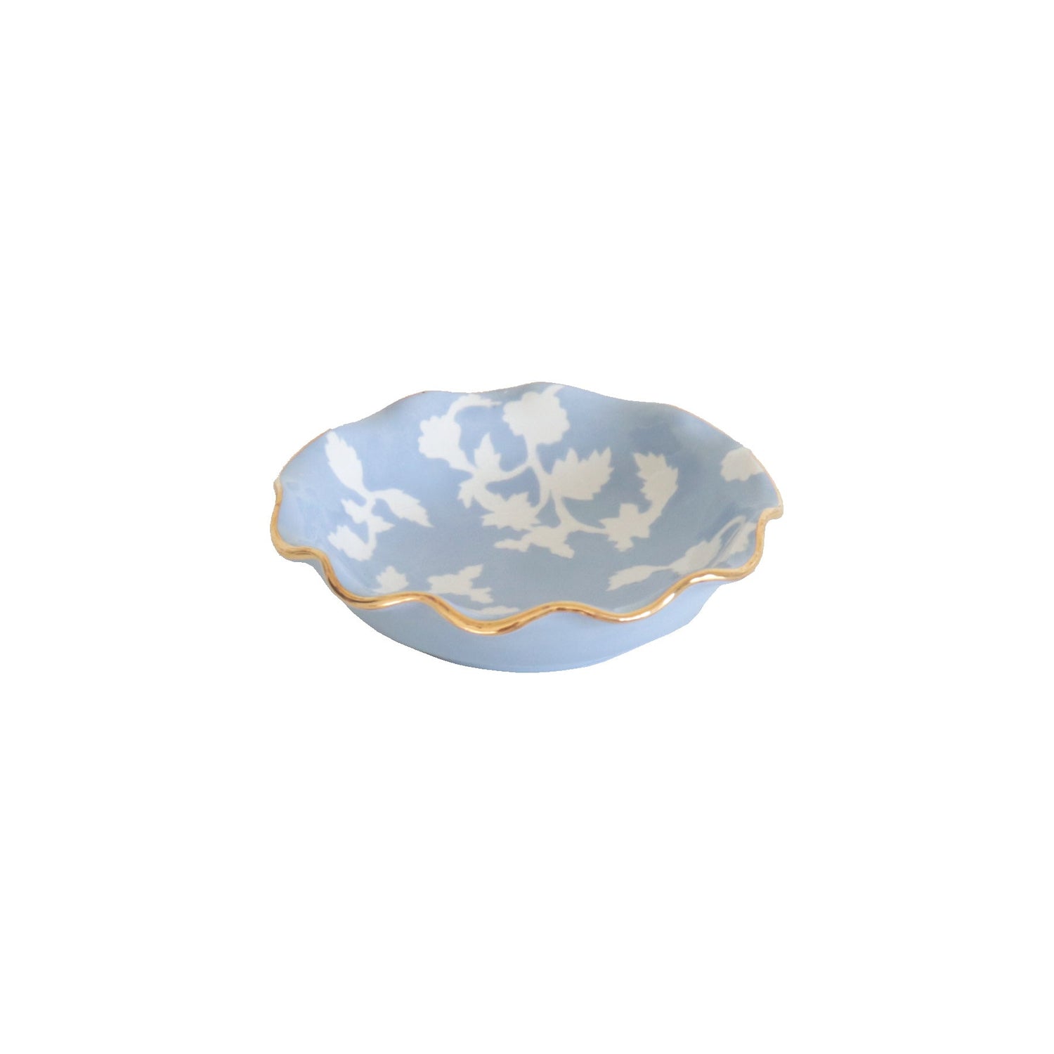 Chinoiserie Dreams Scalloped Bowls with 22K Gold Accent | Wholesale