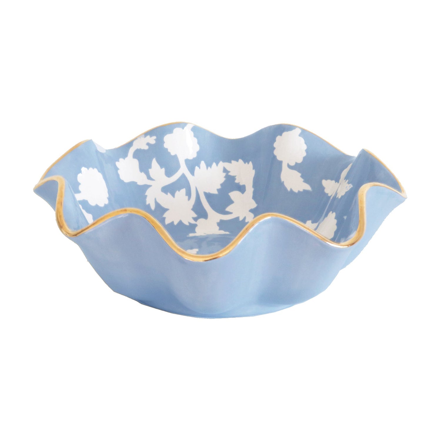 Chinoiserie Dreams Scalloped Bowls with 22K Gold Accent | Wholesale
