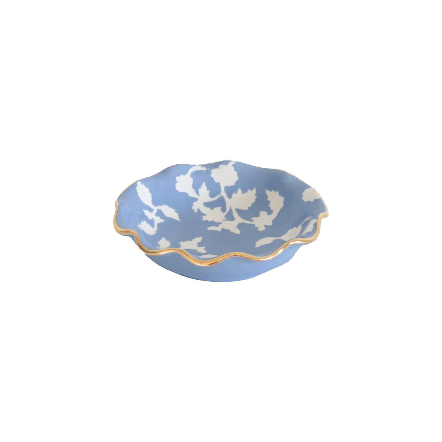 Chinoiserie Dreams Scalloped Bowls with 22K Gold Accent | Wholesale