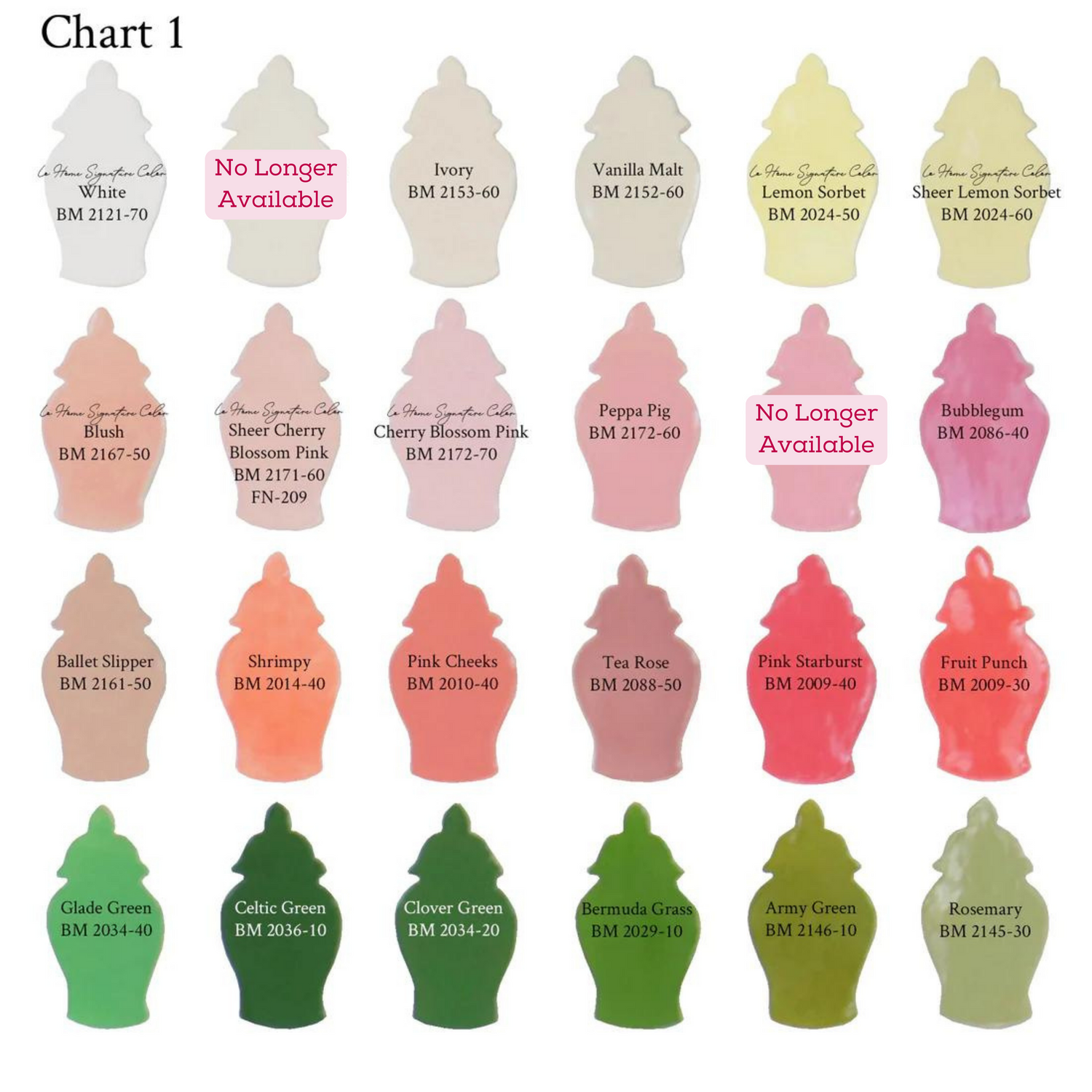 Custom Color Greek Key Ginger Jars