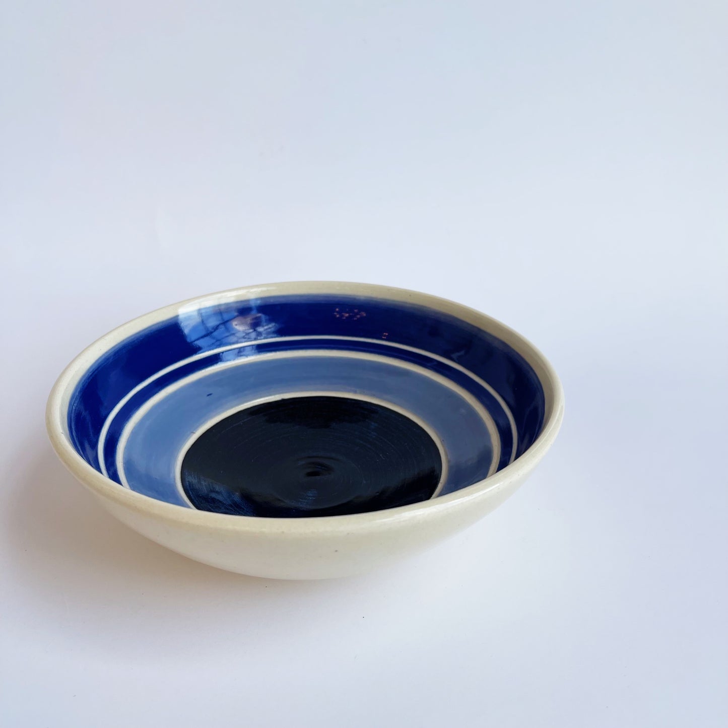 Tri Color Blue Bowl | Jim Pratt- Tulsa Clay
