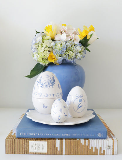 French Blue Ginger Jars