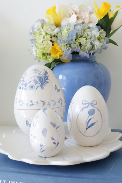 French Blue Ginger Jars