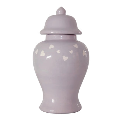 "Love is in the Air" Ginger Jars in Light Lavender | Wholesale