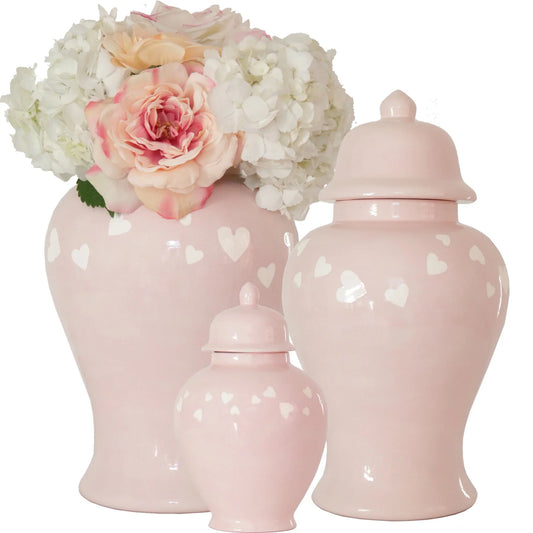 "Love is in the Air" Ginger Jars in Cherry Blossom Pink | Wholesale