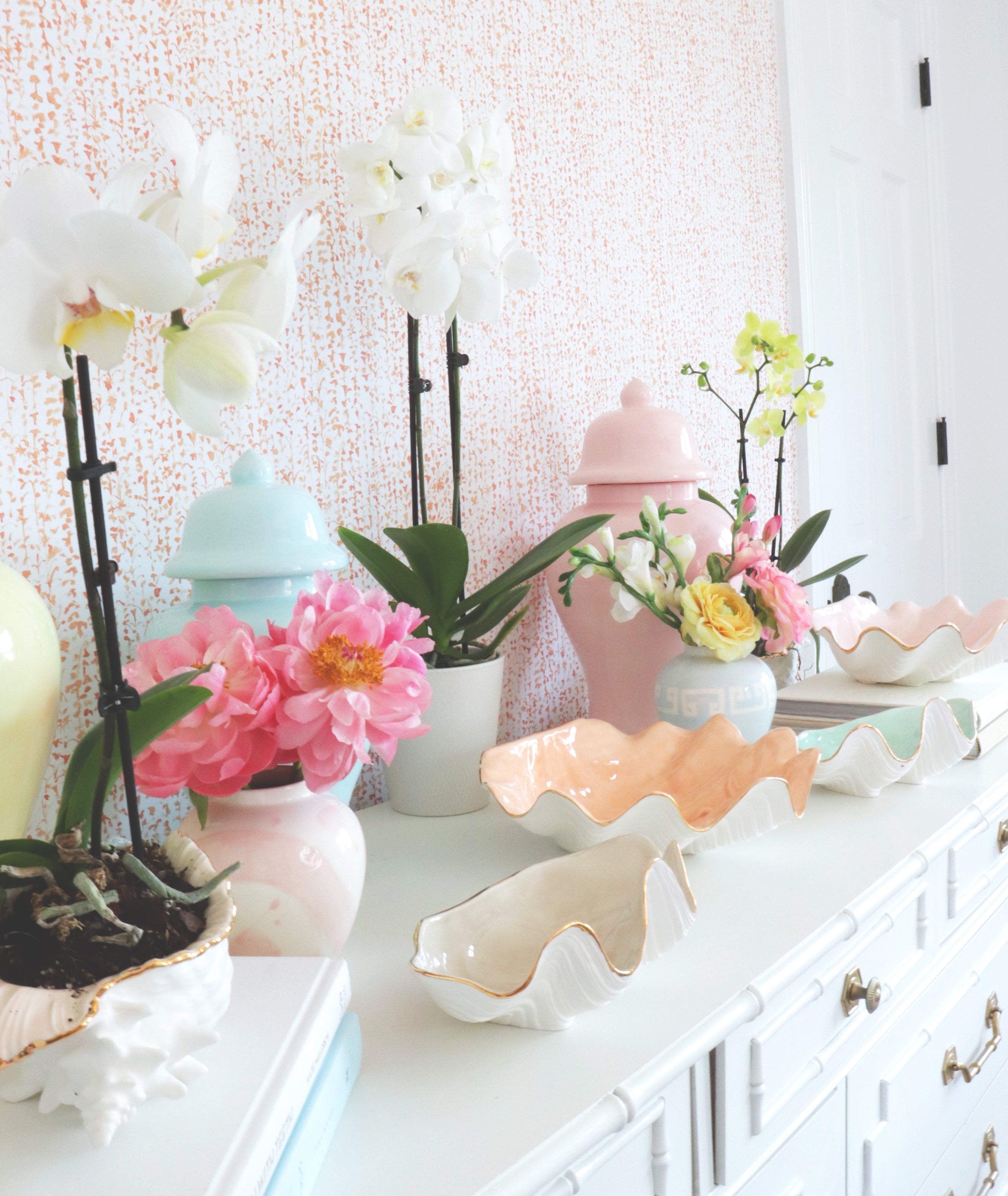 Cherry Blossom Pink Ginger Jars – Ruby Clay Company