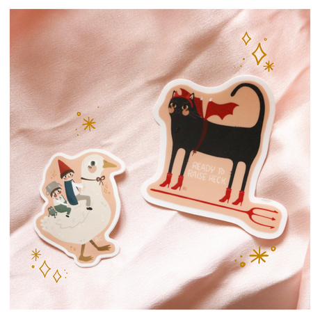 Heck Cat Sticker | Rachele Cromer