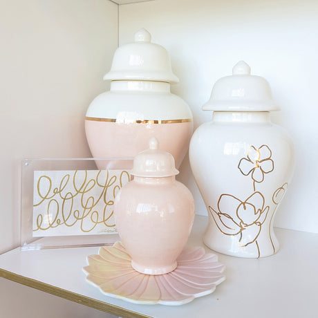 Blush Ginger Jars