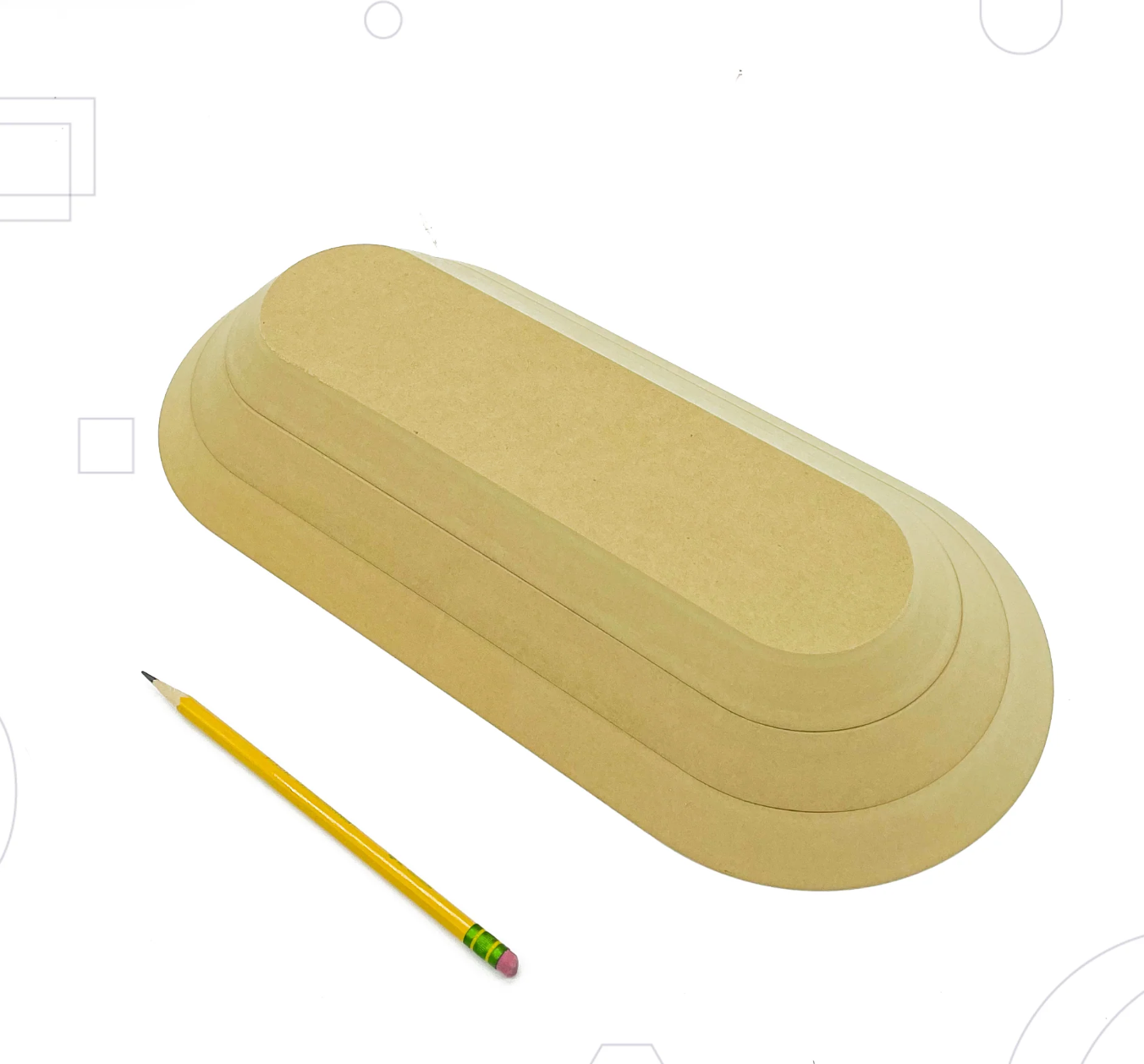 Rounded Rectangular Stack Pack- 3 Piece – Ruby Clay Company