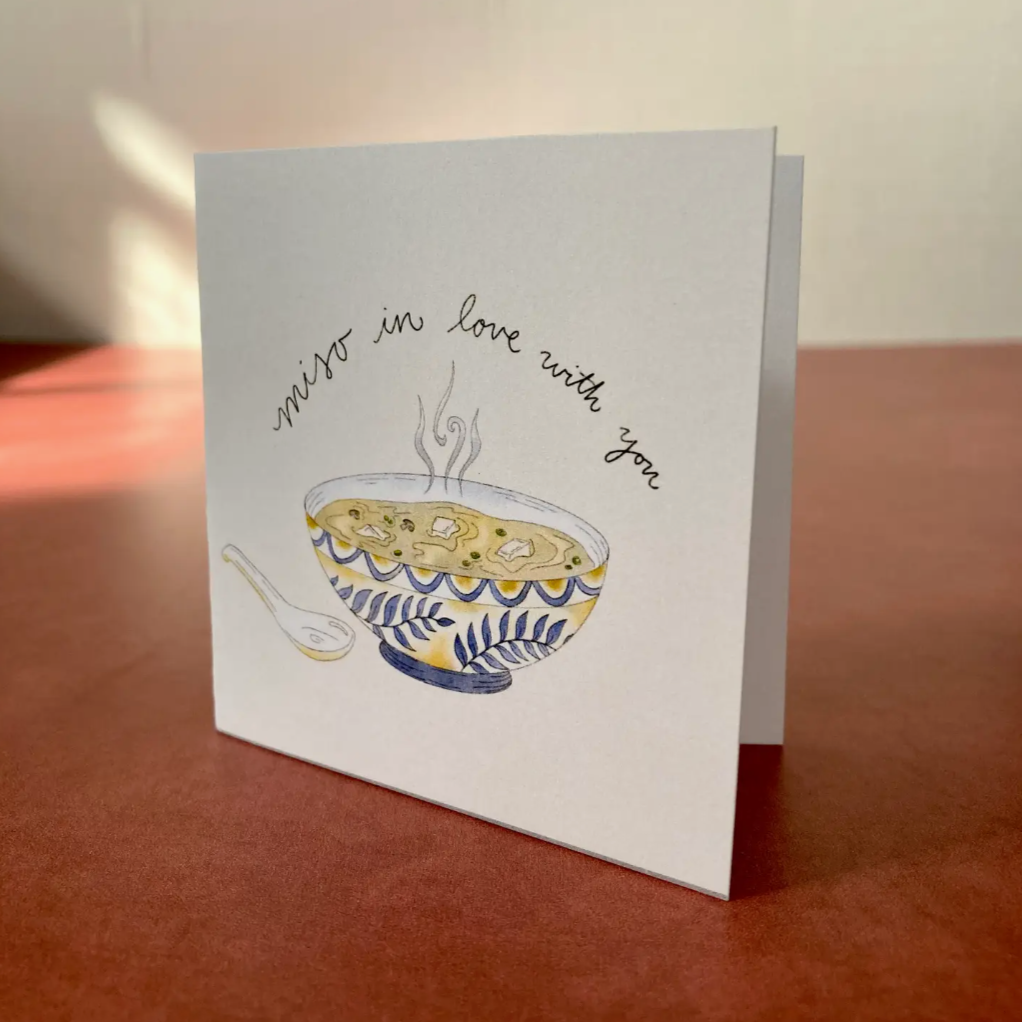 Miso in Love with You Mini Card | Jillian Selene Art