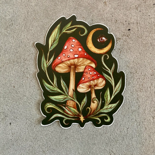 Mushroom Sticker | Jillian Selene Art