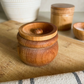 Wooden Pinch Pot with Lid