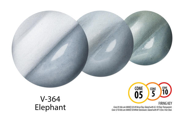Elephant Underglaze V-364