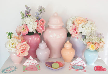 Coral Ginger Jars